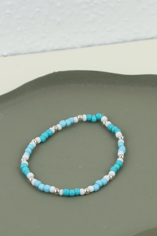 🌟 Perlenarmband mit Goldperlen 🌟