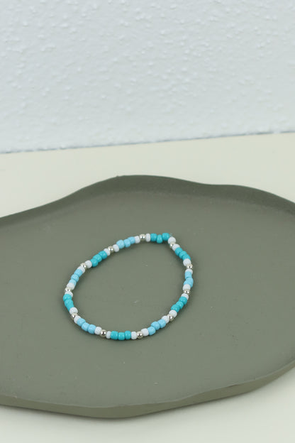 🌟 Perlenarmband mit Goldperlen 🌟