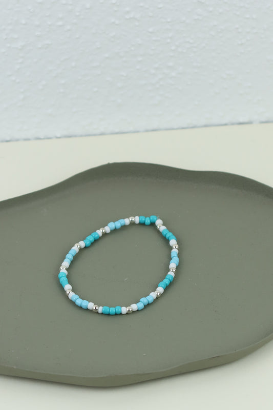 🌟 Perlenarmband mit Goldperlen 🌟